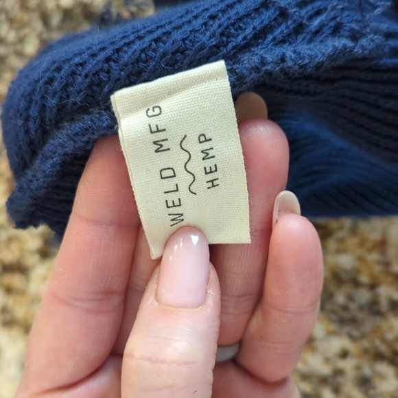 Trey Anastasio Band Fall Tour 2022 knitted beanie hat navy hemp organic cotton - Picture 6 of 7